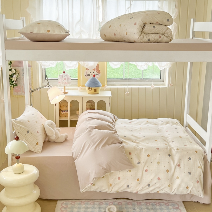 91家纺网 家纺一手货源 找家纺 简冠家纺 2026新款仿棉水洗棉学生三件套宿舍三件套多件套大礼包 迷彩南瓜