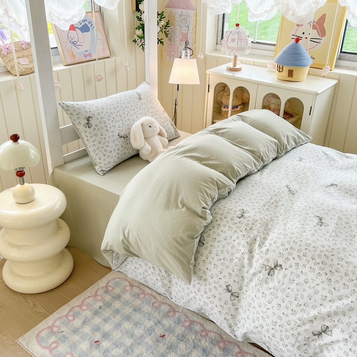 91家纺网 家纺一手货源 找家纺 简冠家纺 2026新款仿棉水洗棉学生三件套宿舍三件套多件套大礼包 山野绿