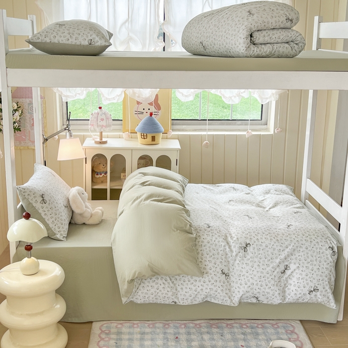 91家纺网 家纺一手货源 找家纺 简冠家纺 2026新款仿棉水洗棉学生三件套宿舍三件套多件套大礼包 山野绿