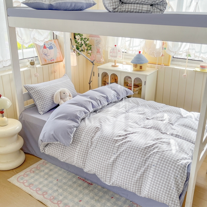 简冠家纺 2026新款仿棉水洗棉学生三件套宿舍三件套多件套大礼包 心海