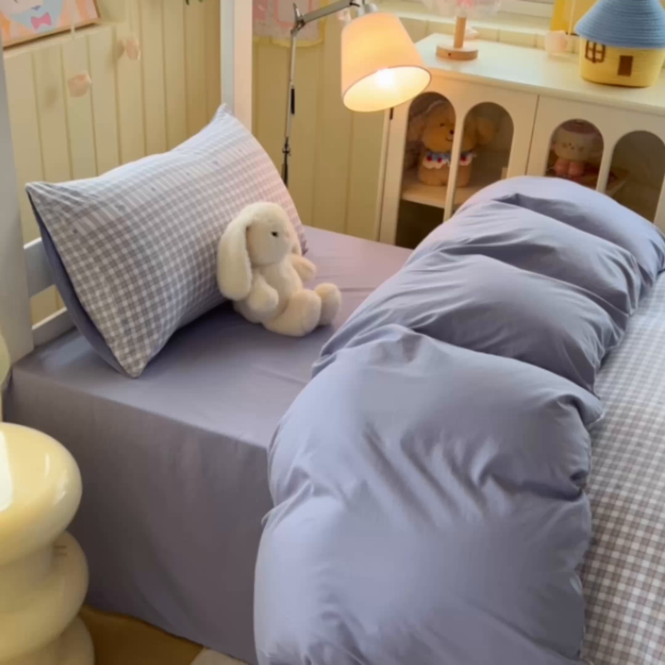 91家纺网 家纺一手货源 找家纺 简冠家纺 2026新款仿棉水洗棉学生三件套宿舍三件套多件套大礼包 心海