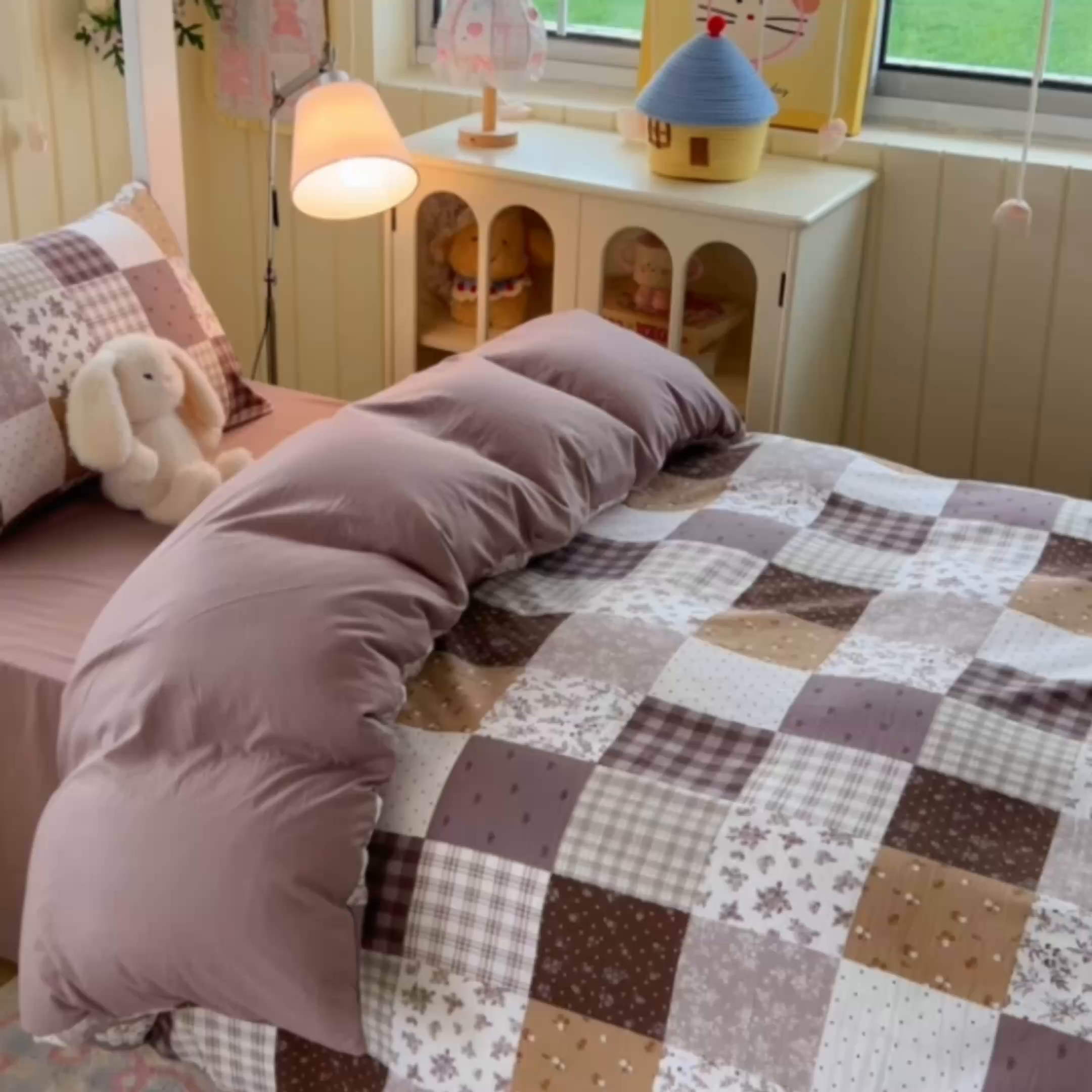 91家纺网 家纺一手货源 找家纺 简冠家纺 2026新款仿棉水洗棉学生三件套宿舍三件套多件套大礼包 墨语云间