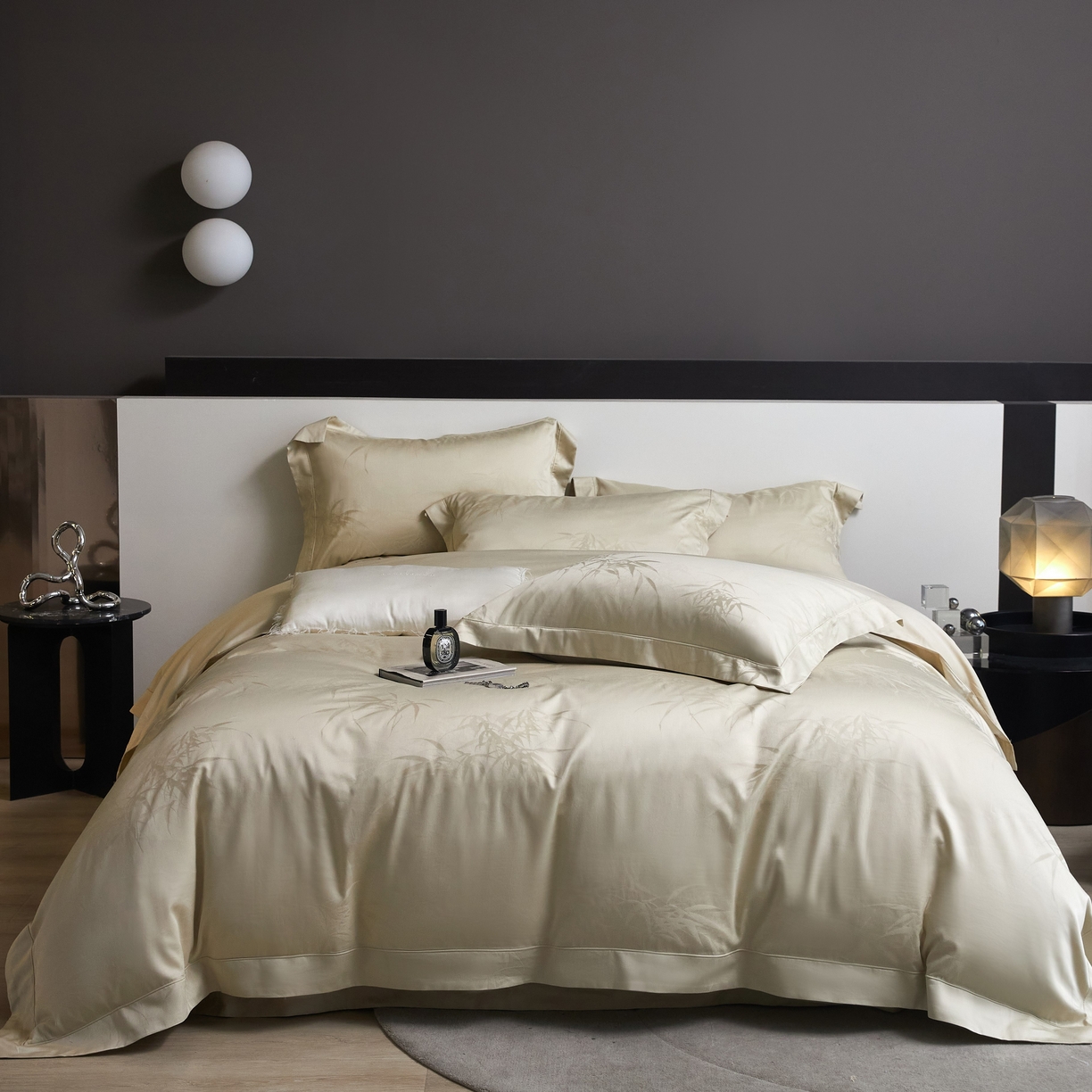 91家纺网 家纺一手货源 找家纺 （总）榻尚家居 2026新款埋绳提花系列全棉纯棉贡缎提花四件套