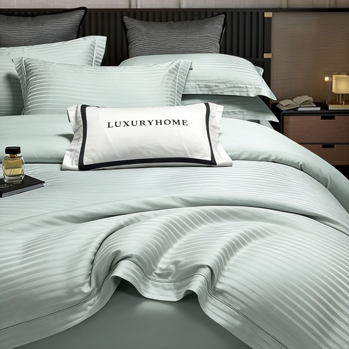 91家纺网 家纺一手货源 找家纺 榻尚家居 2026新款埋绳提花系列全棉纯棉贡缎提花四件套 素锦 尊蒂兰