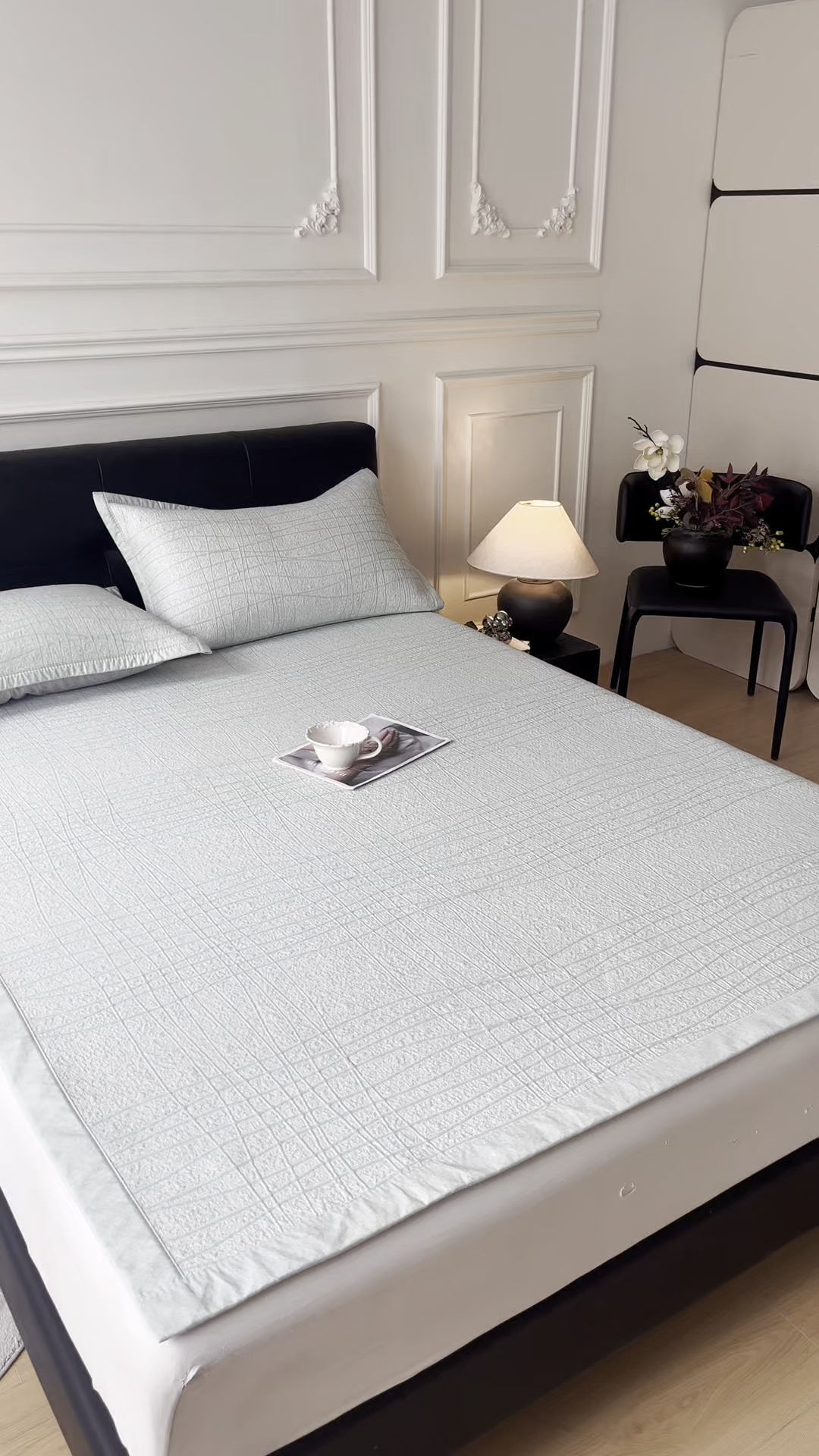 91家纺网 家纺一手货源 找家纺 慕木家纺 2026新款简约复合三明治冰豆豆席子凉席罗马曲线(提供买家秀)-床席款 罗马曲线-绿