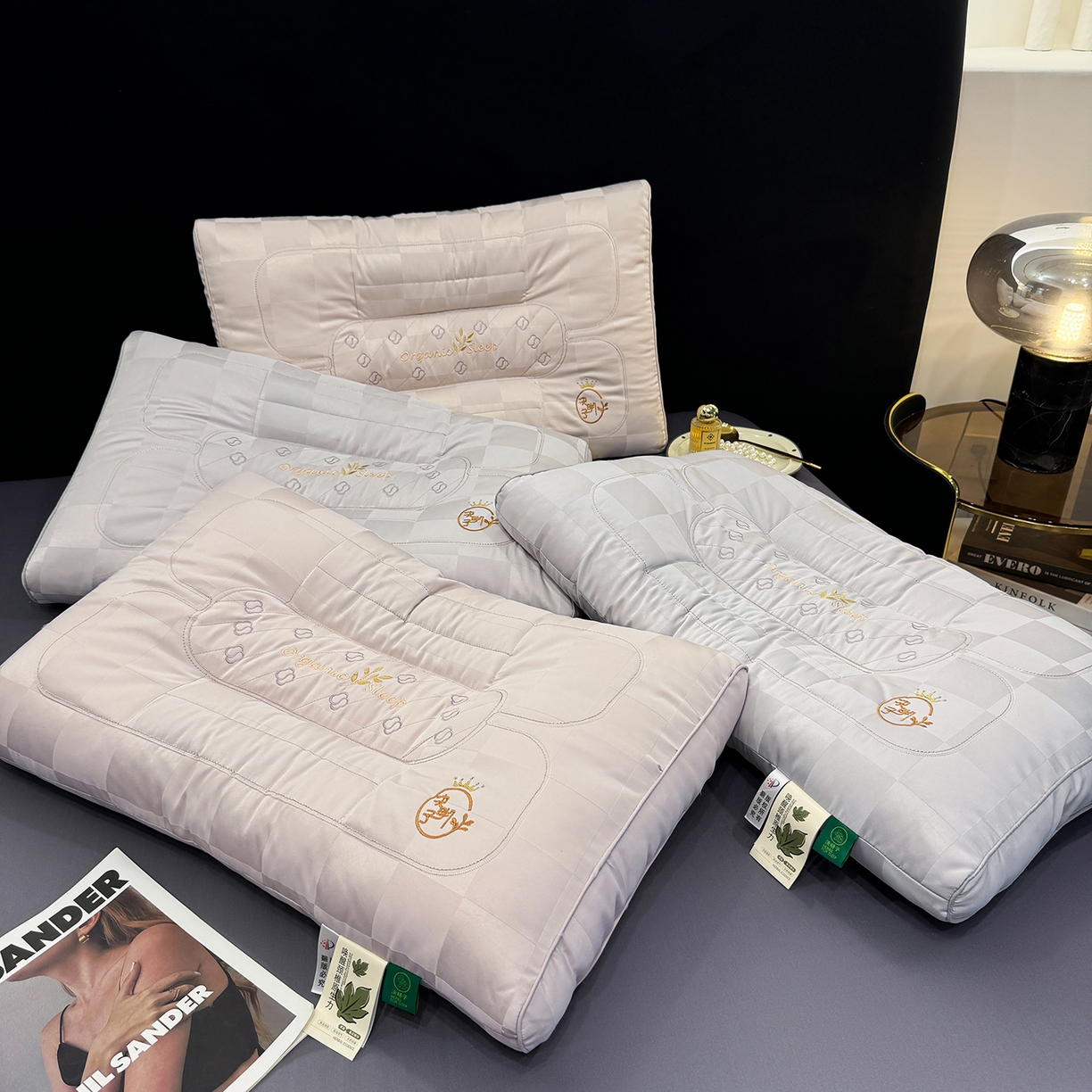 梦叶草 2026新款简约生活决明子枕芯护颈枕头 组合图仅供参考不可下单