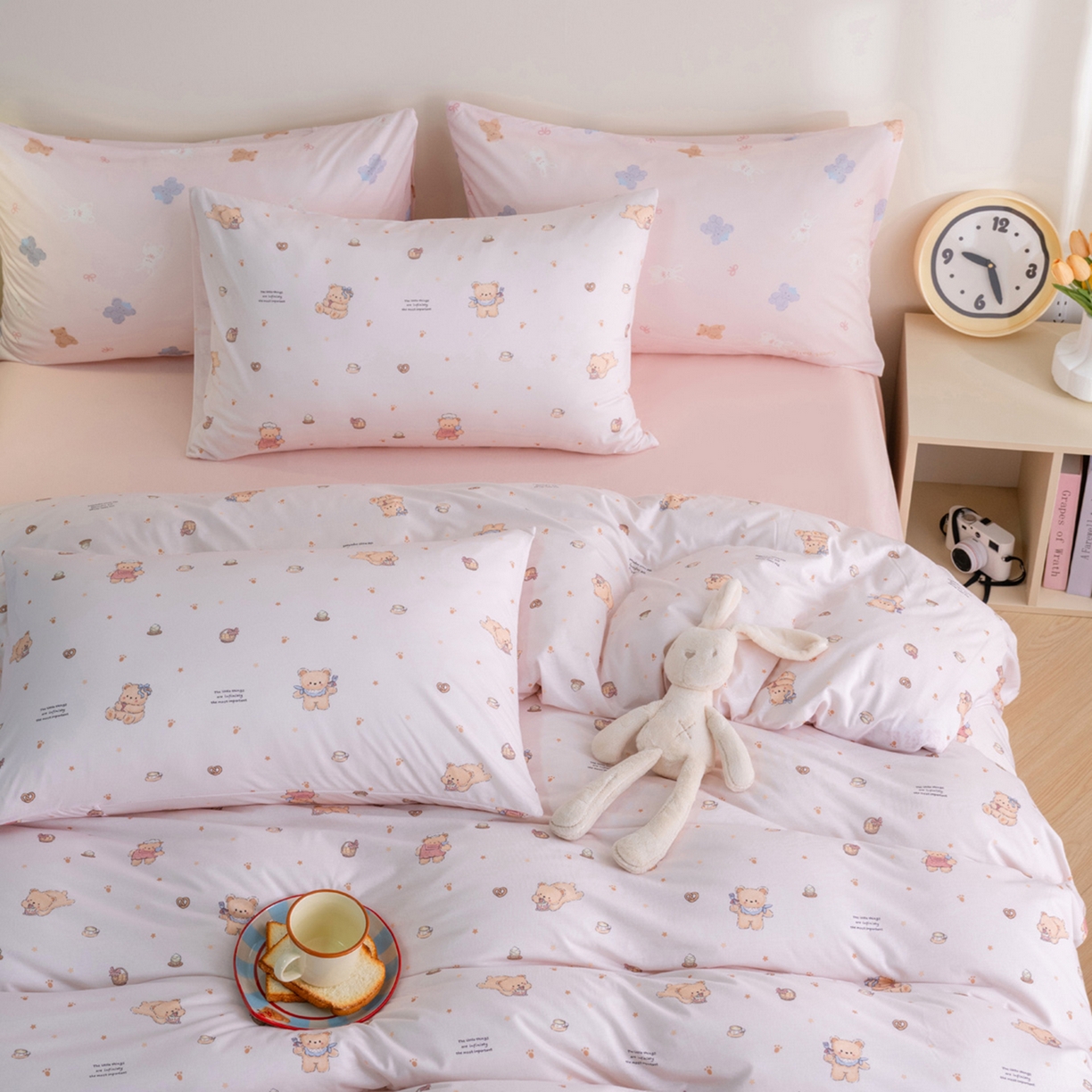 91家纺网 家纺一手货源 找家纺 （总）梦可莱家居 2026新款全棉纯棉针织棉印花可爱卡通系列四件套