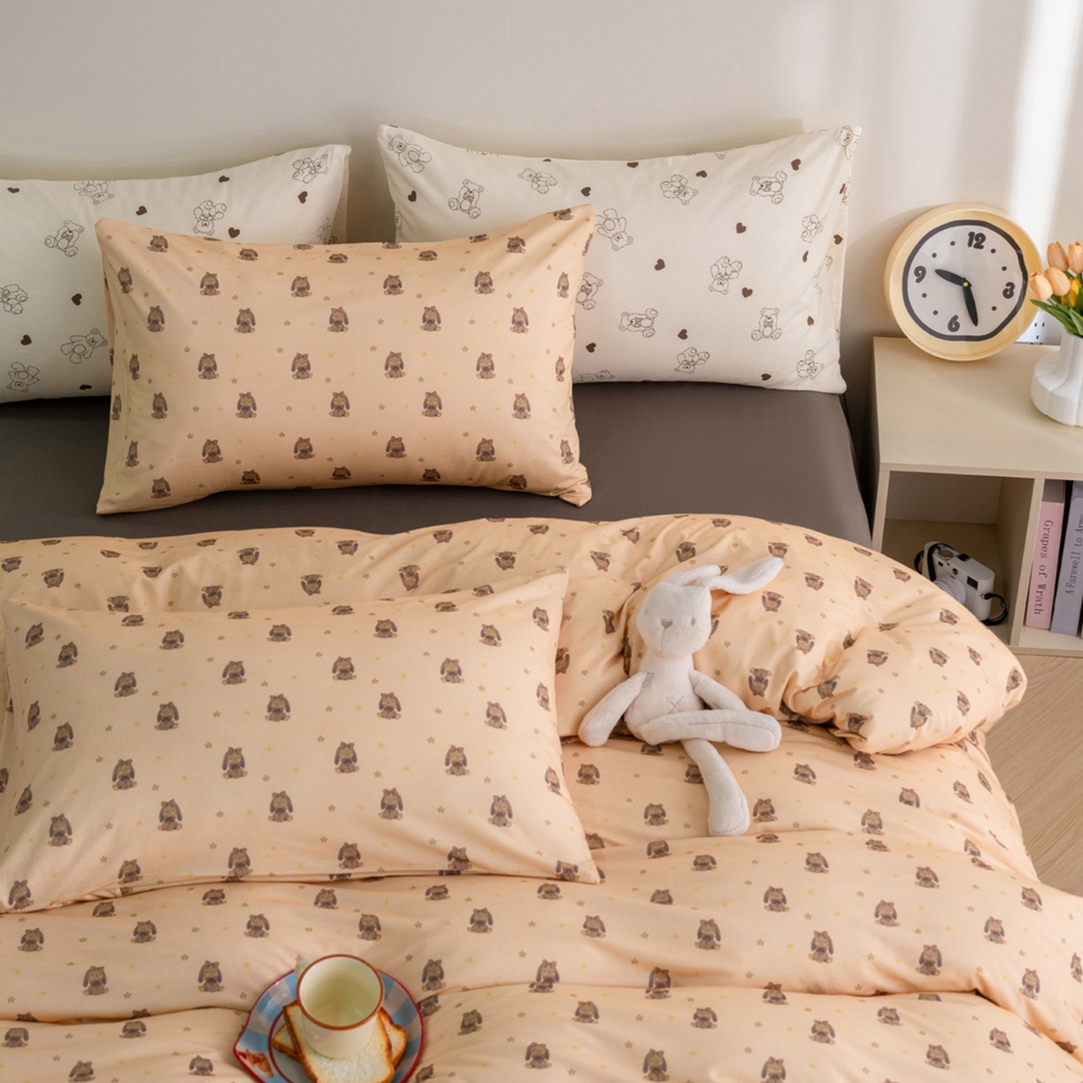 91家纺网 家纺一手货源 找家纺 （总）梦可莱家居 2026新款全棉纯棉针织棉印花可爱卡通系列四件套