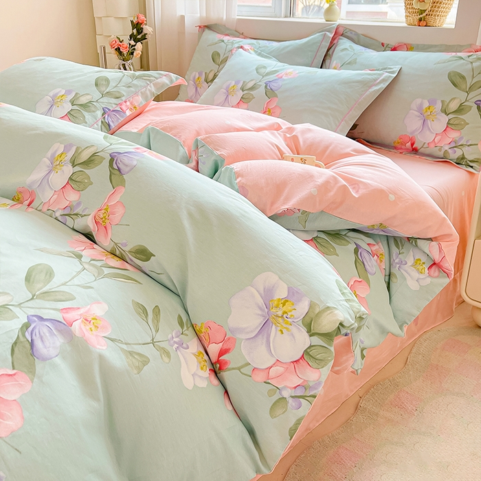 91家纺网 家纺一手货源 找家纺 （总）帛美家纺 2026新款全棉纯棉印花四件套