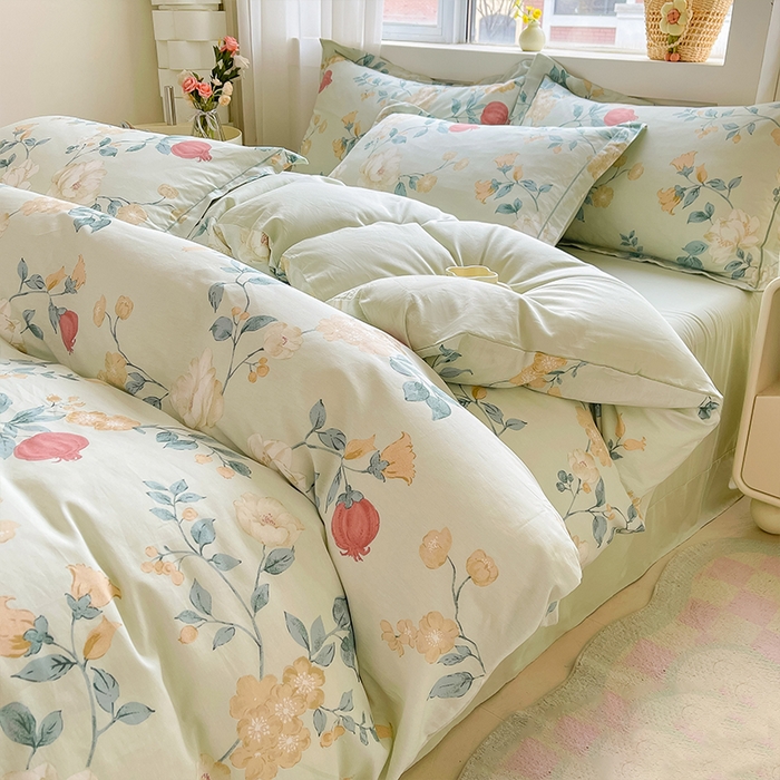 91家纺网 家纺一手货源 找家纺 （总）帛美家纺 2026新款全棉纯棉印花四件套