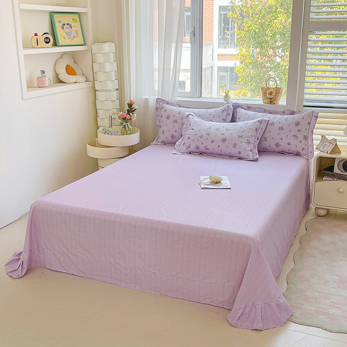 91家纺网 家纺一手货源 找家纺 帛美家纺 2026新款全棉纯棉印花四件套 熏香