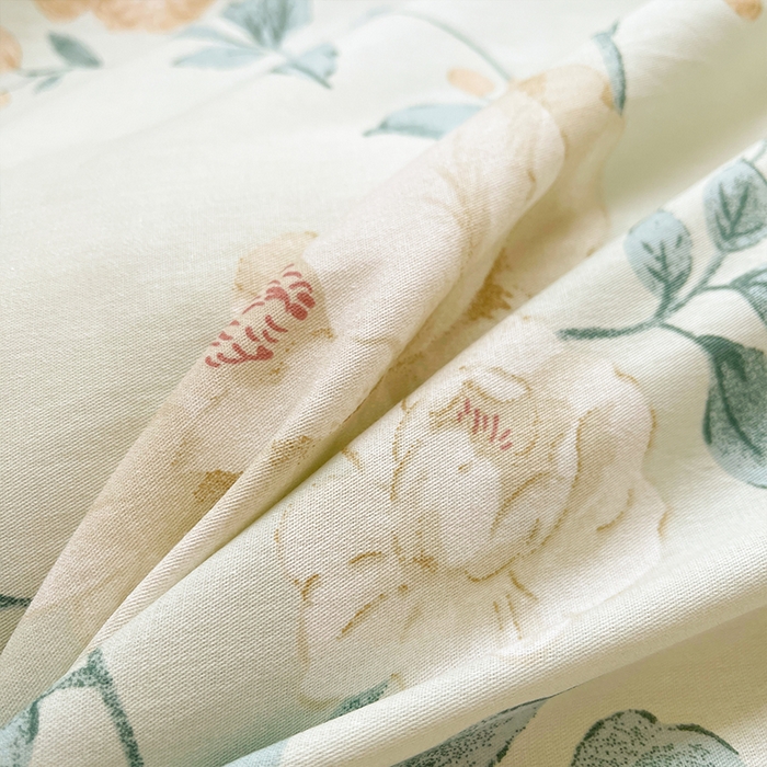 91家纺网 家纺一手货源 找家纺 帛美家纺 2026新款全棉纯棉印花四件套 墨染烟霞