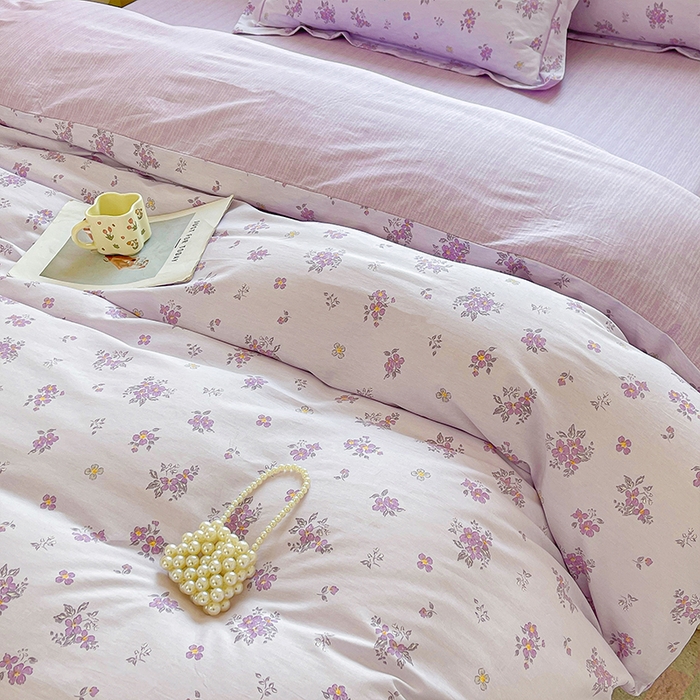 91家纺网 家纺一手货源 找家纺 帛美家纺 2026新款全棉纯棉印花四件套 熏香