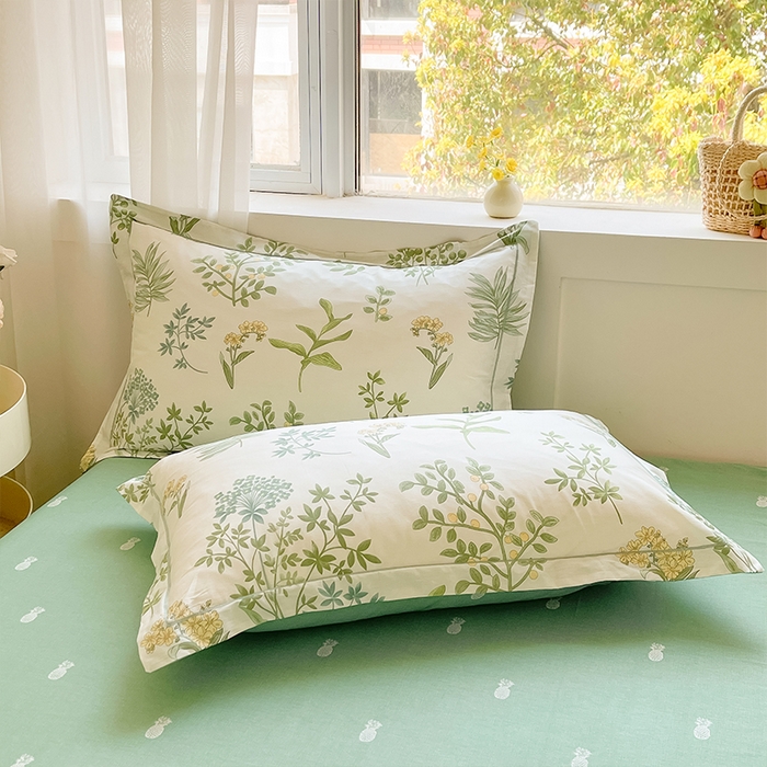 91家纺网 家纺一手货源 找家纺 帛美家纺 2026新款全棉纯棉印花四件套 恋薇时节