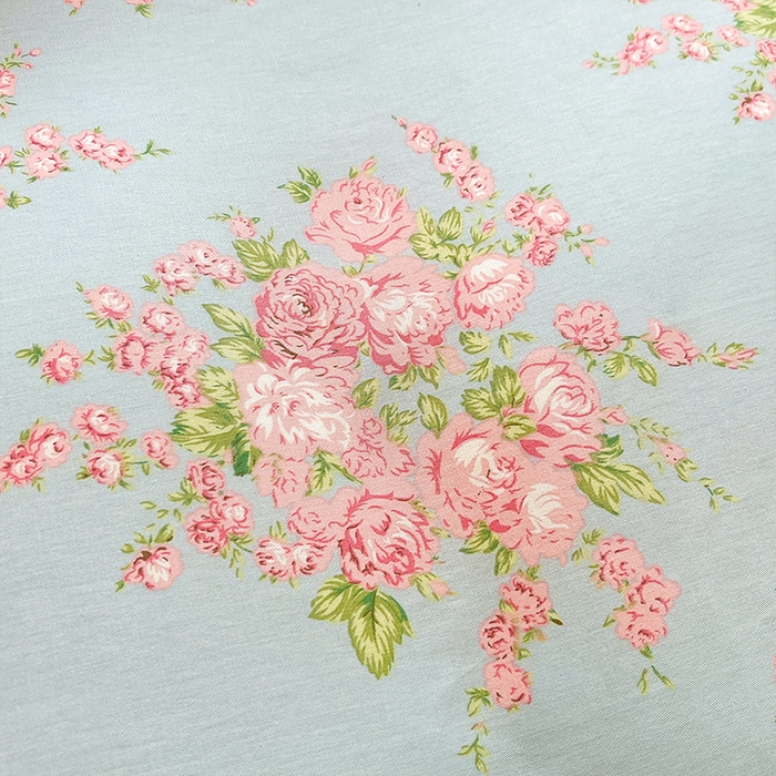 91家纺网 家纺一手货源 找家纺 帛美家纺 2026新款全棉纯棉印花四件套 沐蓝