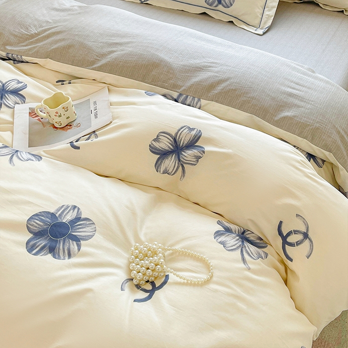 91家纺网 家纺一手货源 找家纺 帛美家纺 2026新款全棉纯棉印花四件套 薇薇安