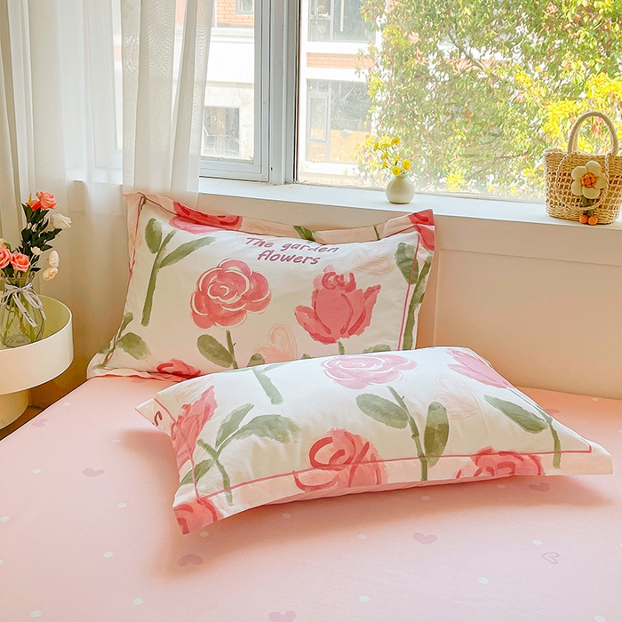 91家纺网 家纺一手货源 找家纺 帛美家纺 2026新款全棉纯棉印花四件套 香曼朵