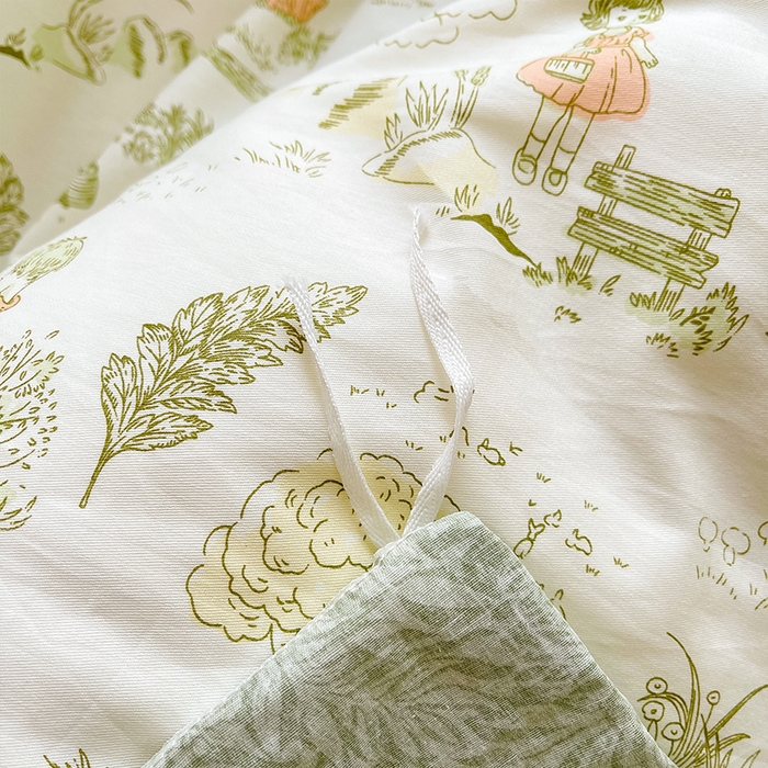 91家纺网 家纺一手货源 找家纺 帛美家纺 2026新款全棉纯棉印花四件套 童话故事