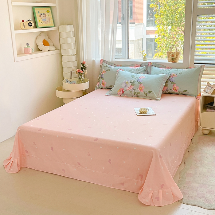 91家纺网 家纺一手货源 找家纺 帛美家纺 2026新款全棉纯棉印花四件套 云想花容