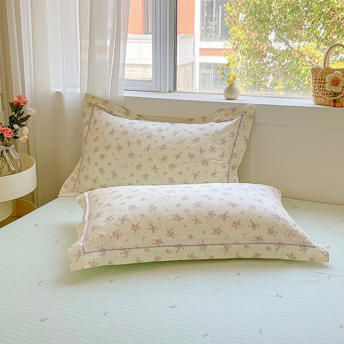 91家纺网 家纺一手货源 找家纺 帛美家纺 2026新款全棉纯棉印花四件套 凯蒂花园