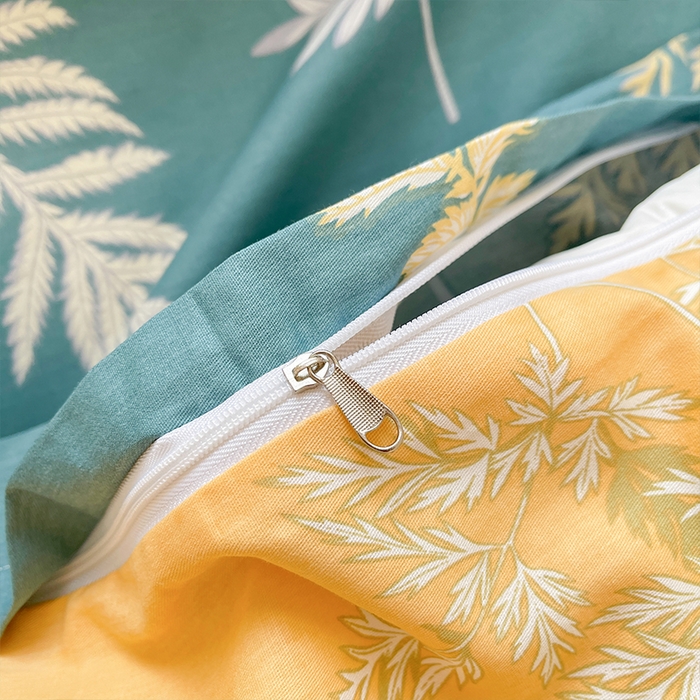 91家纺网 家纺一手货源 找家纺 帛美家纺 2026新款全棉纯棉印花四件套 窗前叶语