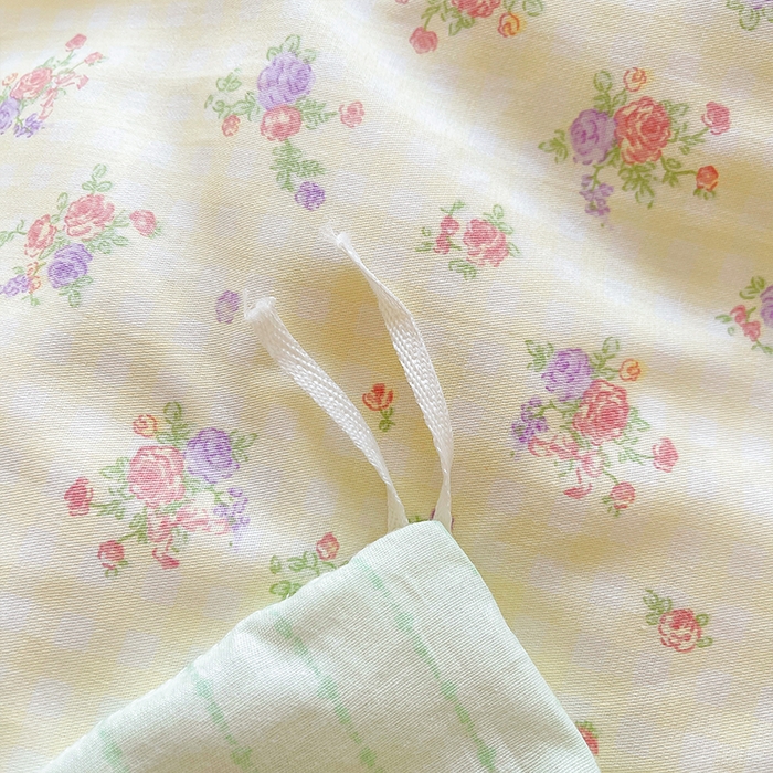 91家纺网 家纺一手货源 找家纺 帛美家纺 2026新款全棉纯棉印花四件套 凯蒂花园