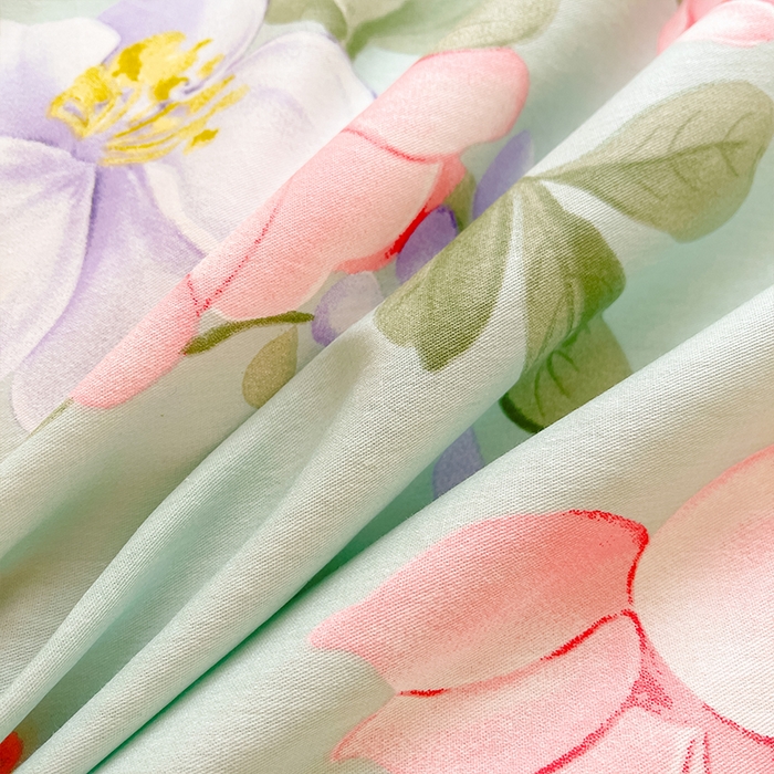 91家纺网 家纺一手货源 找家纺 帛美家纺 2026新款全棉纯棉印花四件套 云想花容