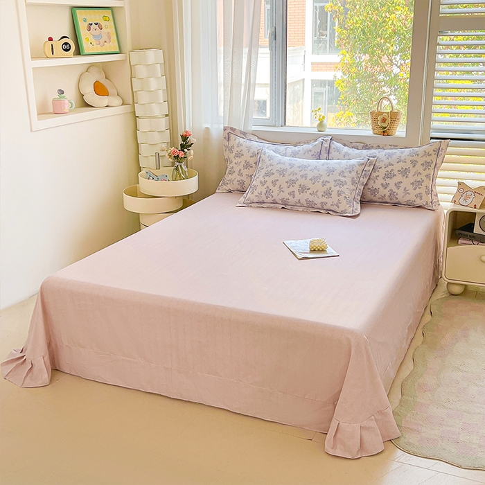 91家纺网 家纺一手货源 找家纺 帛美家纺 2026新款全棉纯棉印花四件套 枫桥夜泊