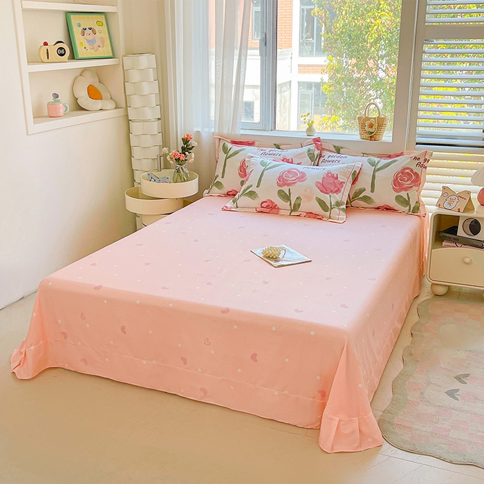 91家纺网 家纺一手货源 找家纺 帛美家纺 2026新款全棉纯棉印花四件套 香曼朵