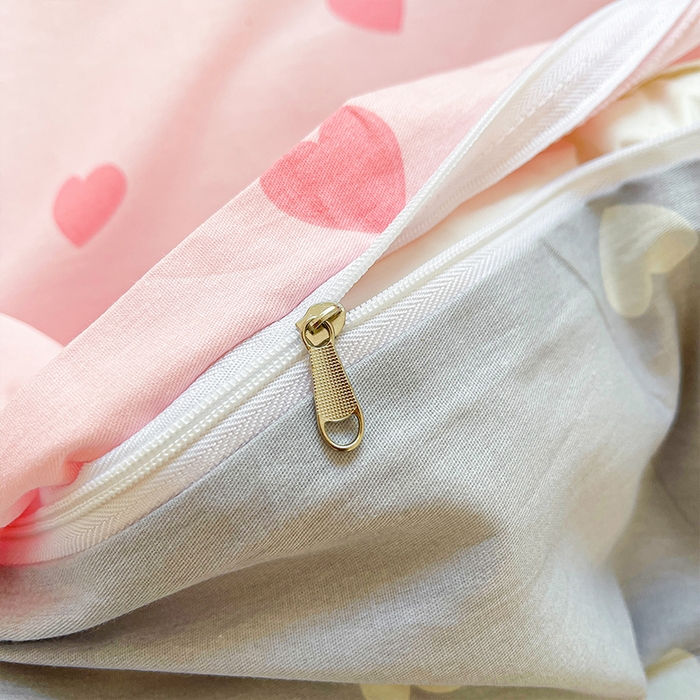 91家纺网 家纺一手货源 找家纺 帛美家纺 2026新款全棉纯棉印花四件套 心动