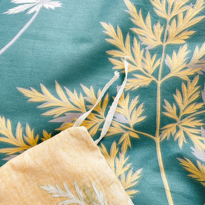 91家纺网 家纺一手货源 找家纺 帛美家纺 2026新款全棉纯棉印花四件套 窗前叶语