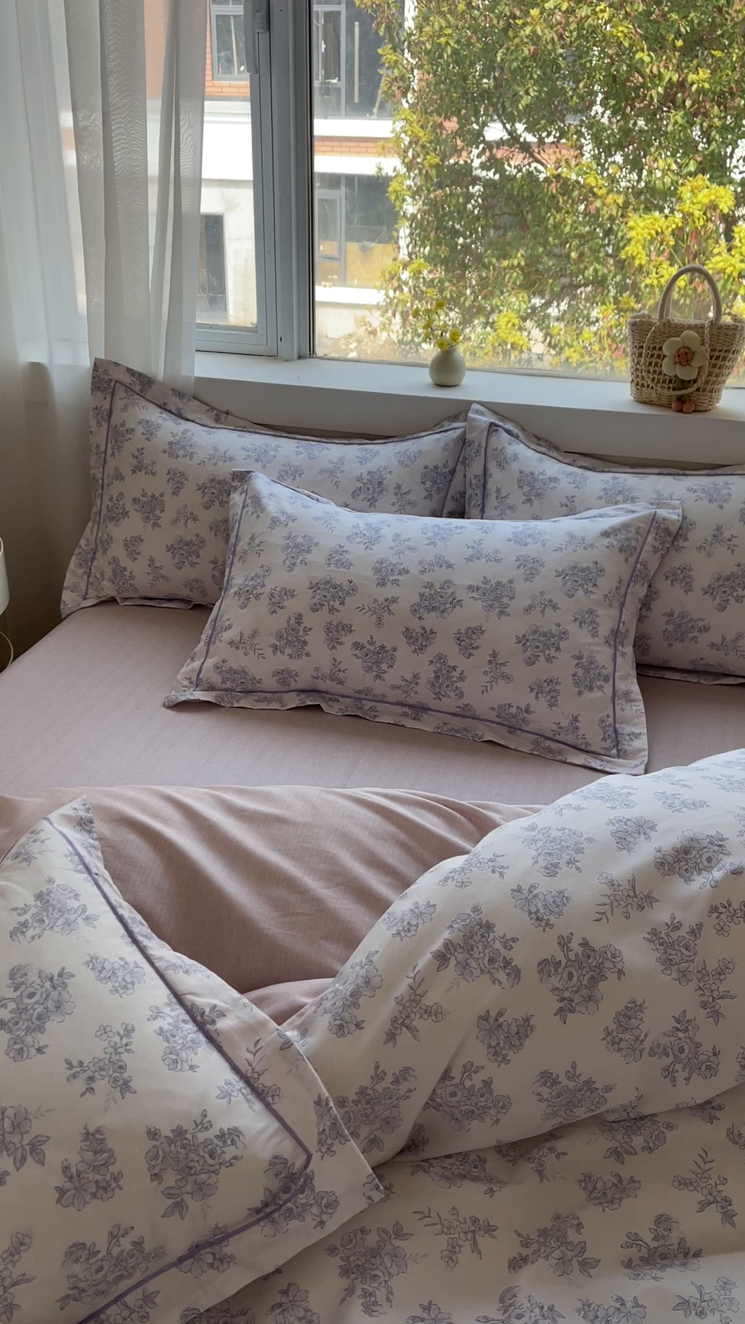 91家纺网 家纺一手货源 找家纺 帛美家纺 2026新款全棉纯棉印花四件套 枫桥夜泊