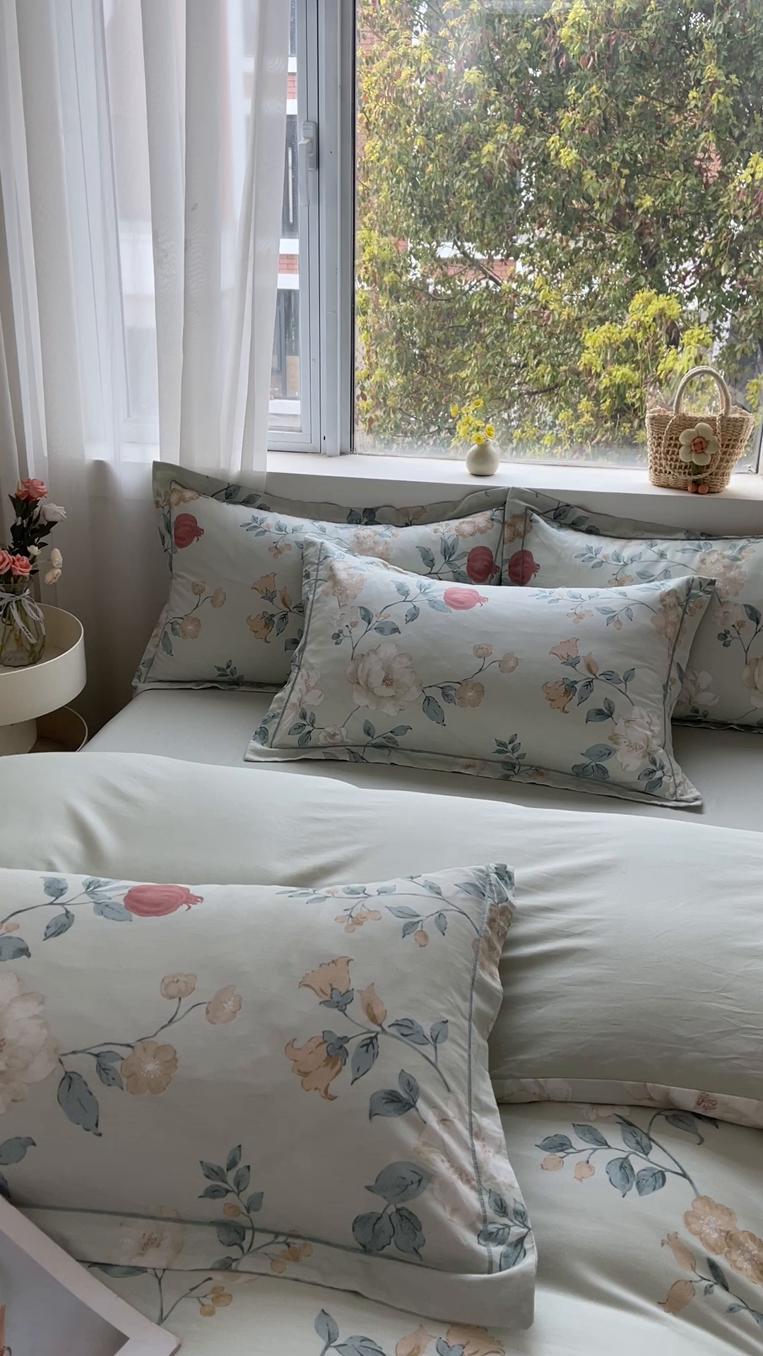 91家纺网 家纺一手货源 找家纺 帛美家纺 2026新款全棉纯棉印花四件套 墨染烟霞