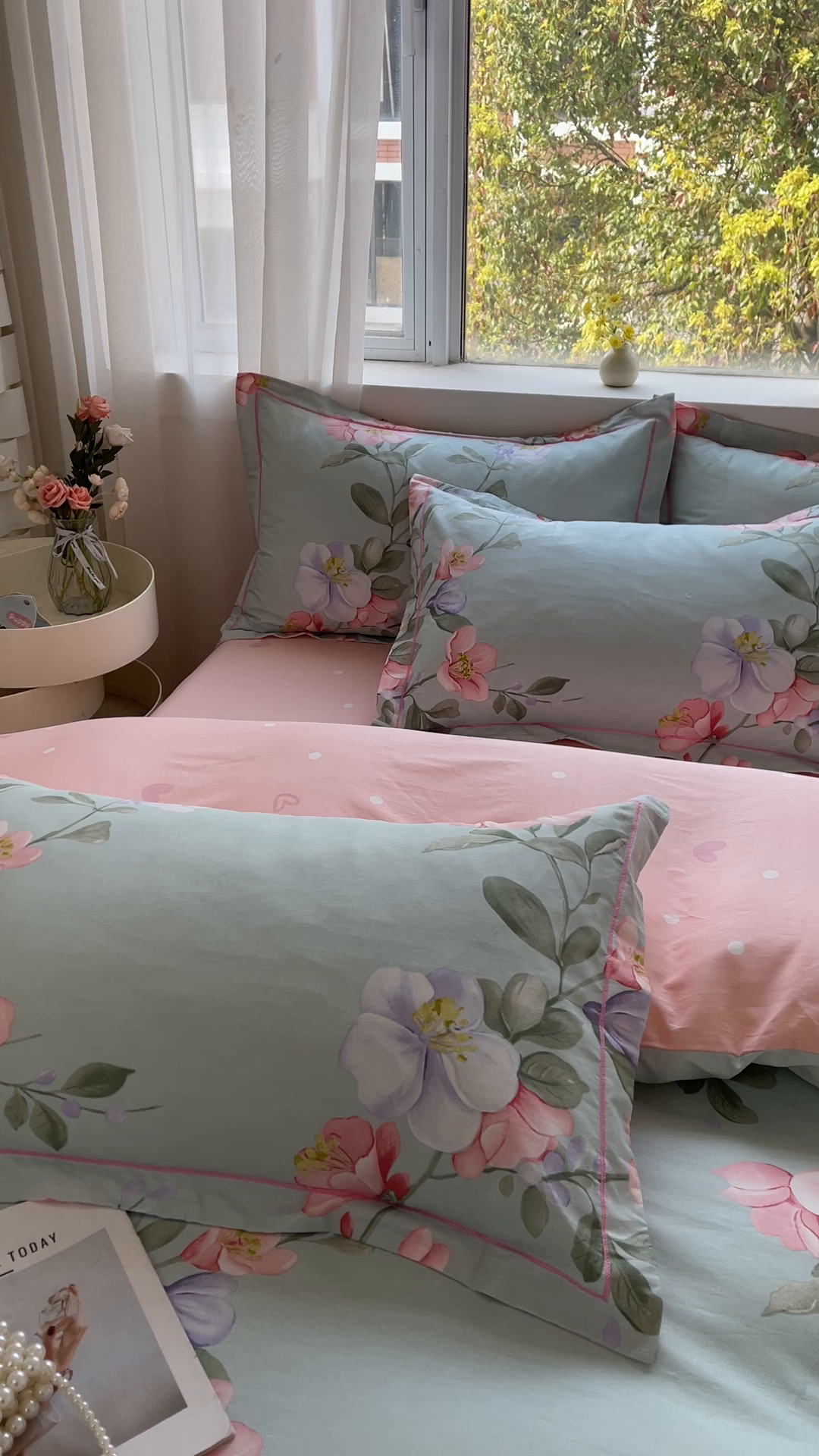 91家纺网 家纺一手货源 找家纺 帛美家纺 2026新款全棉纯棉印花四件套 云想花容