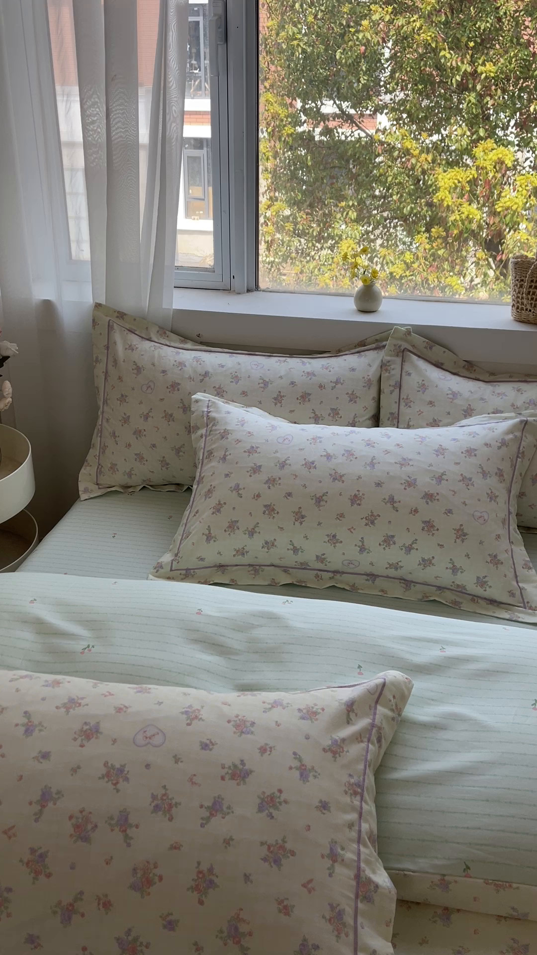 91家纺网 家纺一手货源 找家纺 帛美家纺 2026新款全棉纯棉印花四件套 凯蒂花园