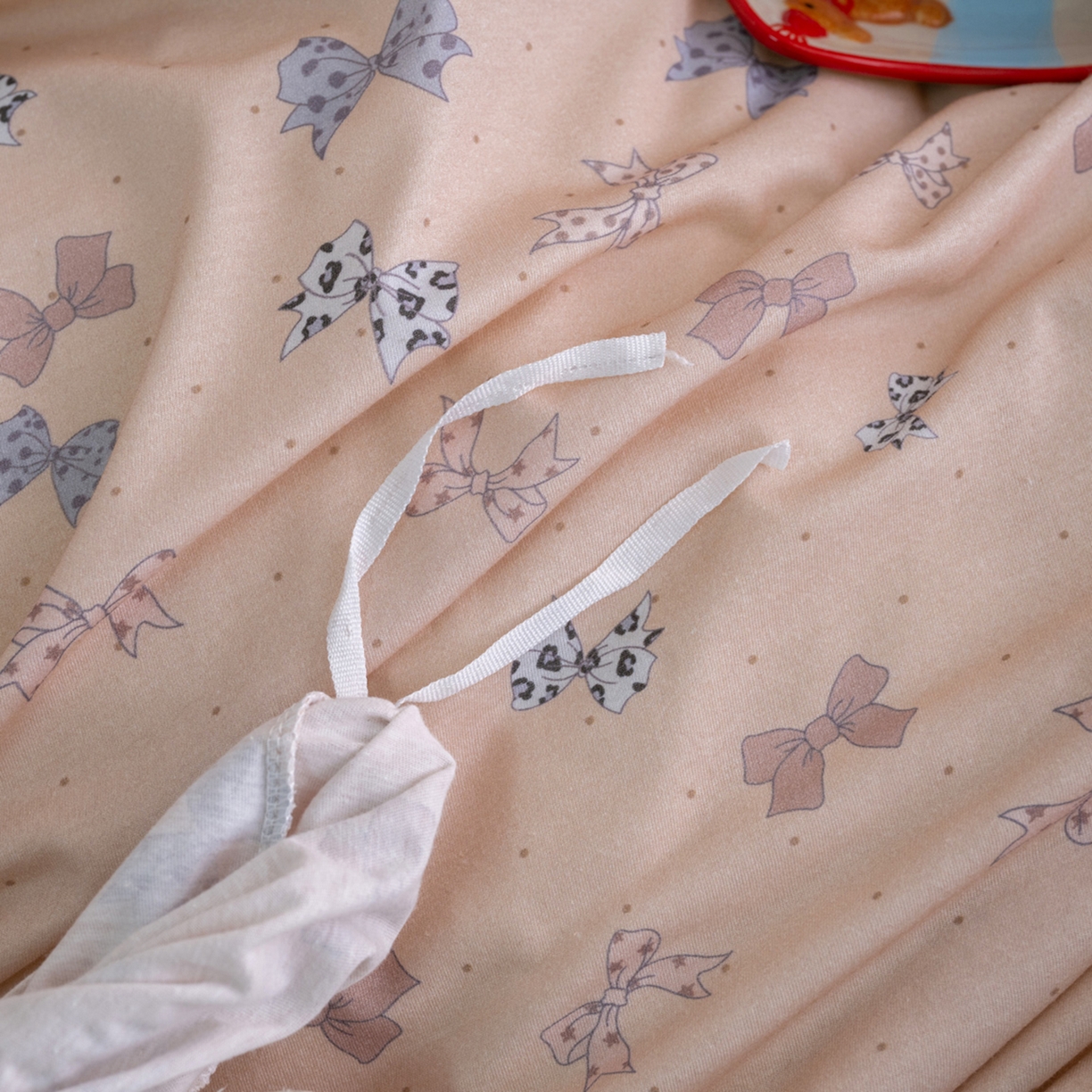 91家纺网 家纺一手货源 找家纺 梦可莱家居 2026新款全棉纯棉针织棉印花可爱卡通系列四件套 蝴蝶卡