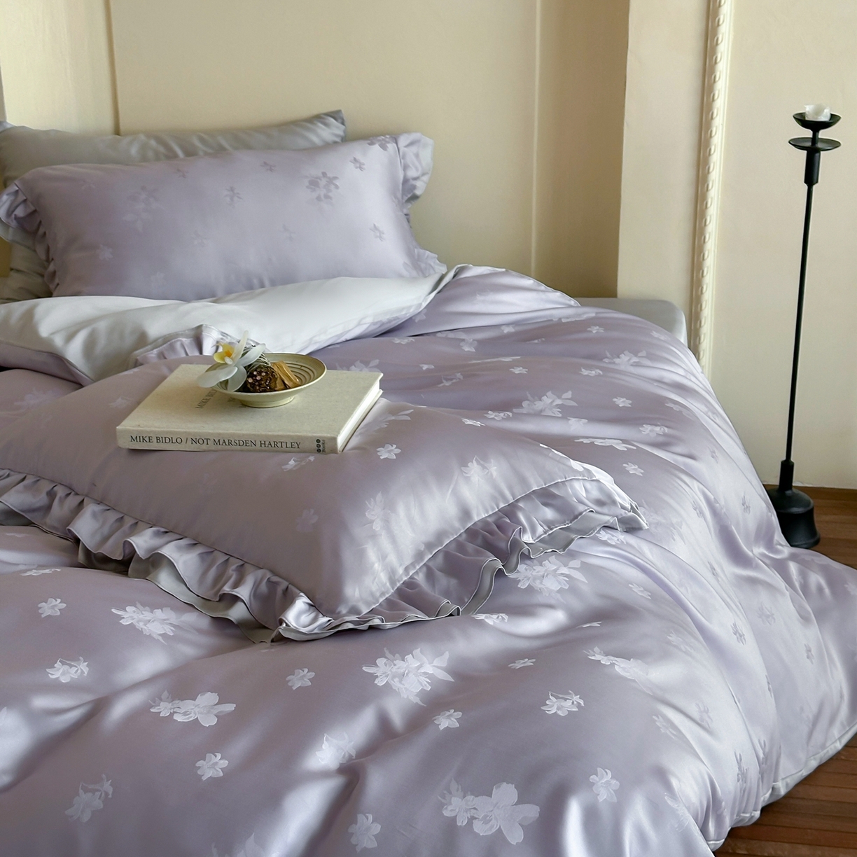 91家纺网 家纺一手货源 找家纺 （总）玉宇阁家居 2026新款60S进口兰精天丝提花四件套-莫莫咖momocha