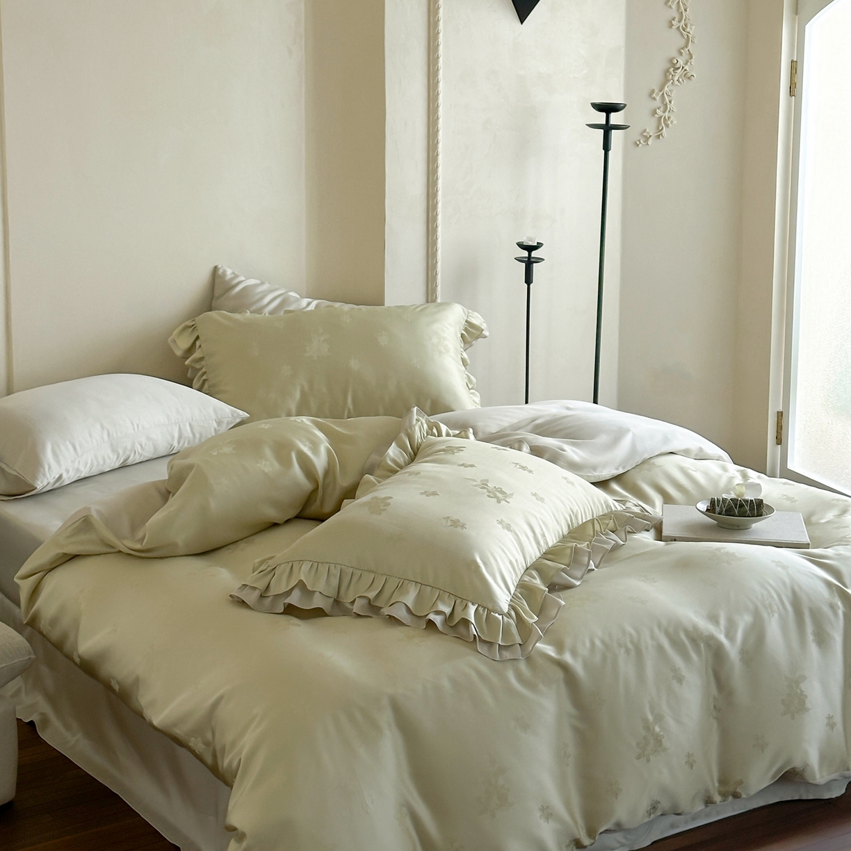 91家纺网 家纺一手货源 找家纺 玉宇阁家居 2026新款60S进口兰精天丝提花四件套-莫莫咖momocha 莫莫咖momocha-小野春和