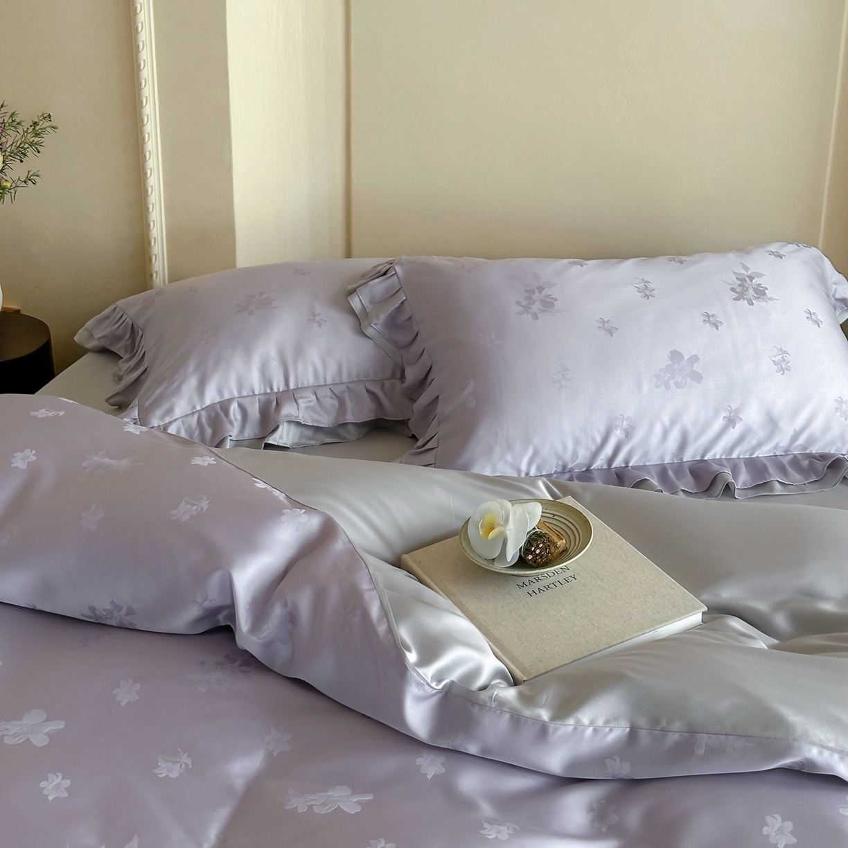 91家纺网 家纺一手货源 找家纺 （总）玉宇阁家居 2026新款60S进口兰精天丝提花四件套-莫莫咖momocha