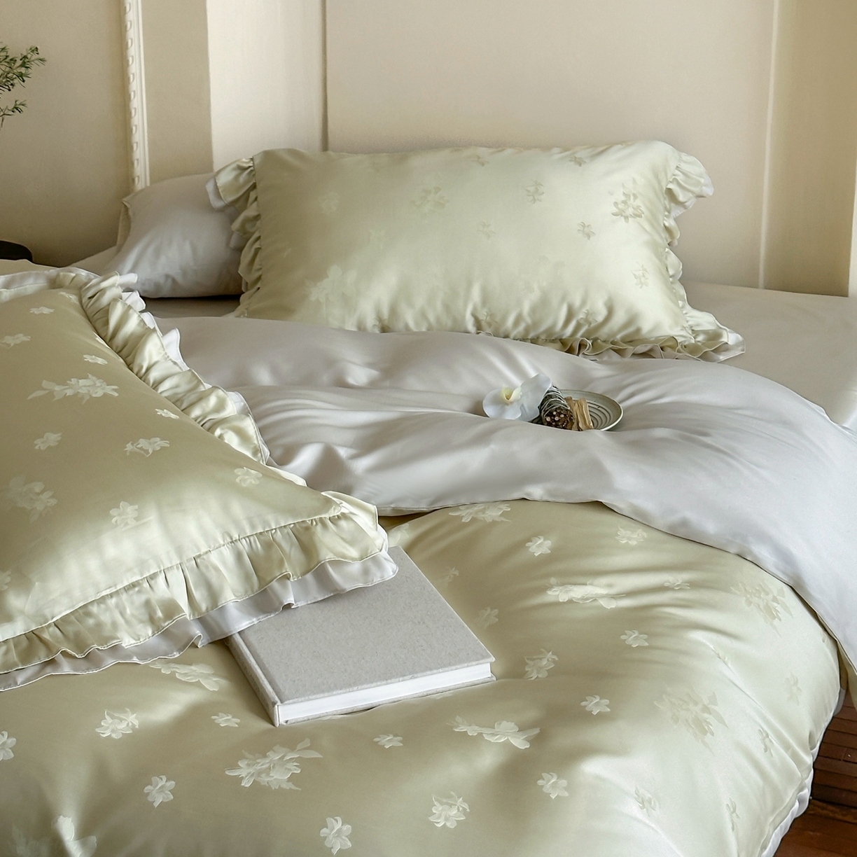 91家纺网 家纺一手货源 找家纺 玉宇阁家居 2026新款60S进口兰精天丝提花四件套-莫莫咖momocha 莫莫咖momocha-小野春和