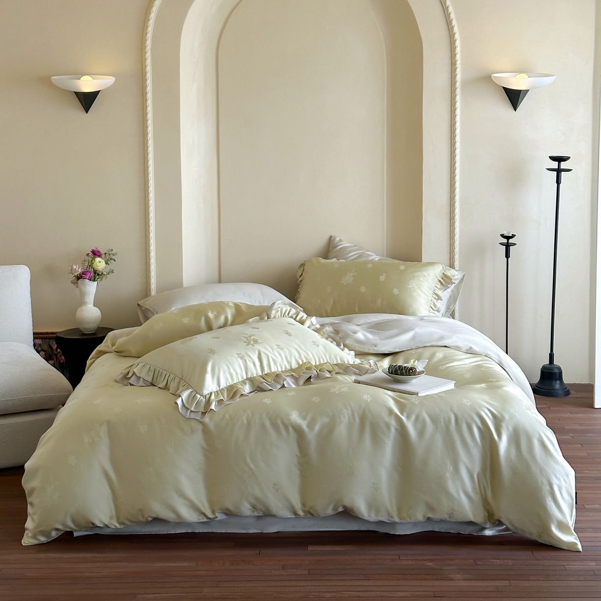 91家纺网 家纺一手货源 找家纺 玉宇阁家居 2026新款60S进口兰精天丝提花四件套-莫莫咖momocha 莫莫咖momocha-小野春和