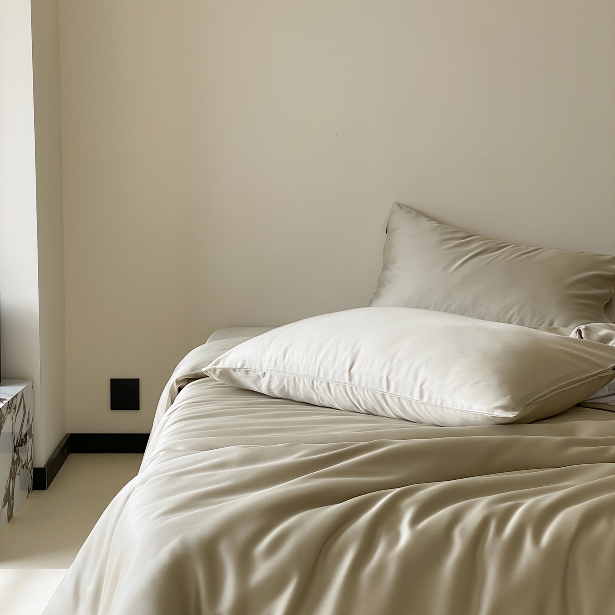 91家纺网 家纺一手货源 找家纺 （总）玉宇阁家居 2026春夏60s兰精天丝拼色四件套