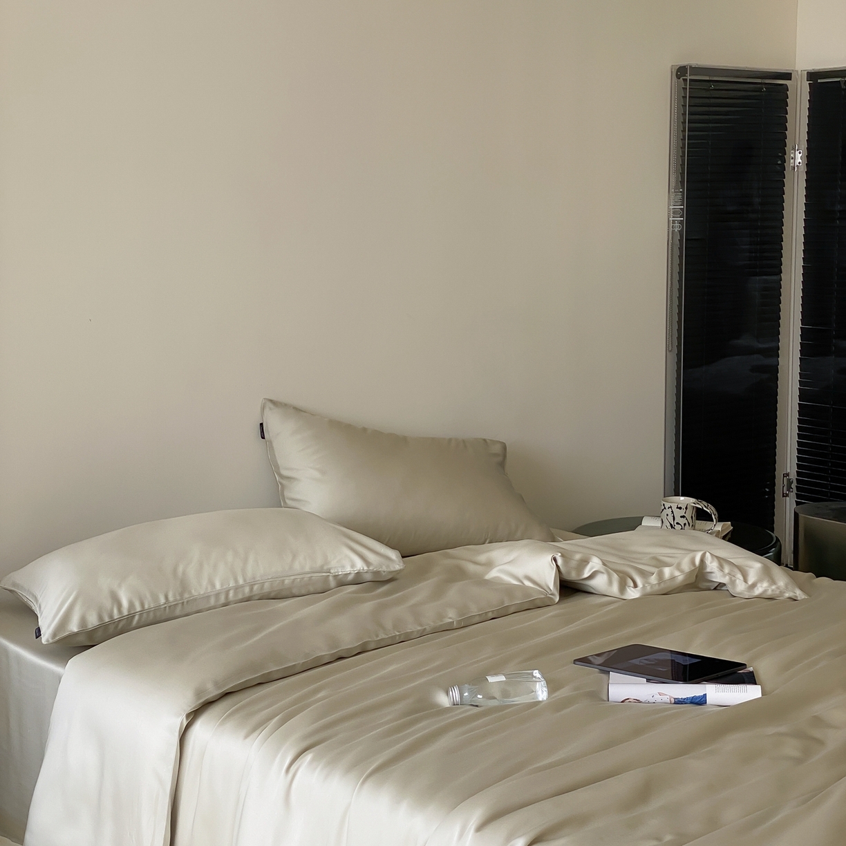 91家纺网 家纺一手货源 找家纺 （总）玉宇阁家居 2026春夏60s兰精天丝拼色四件套