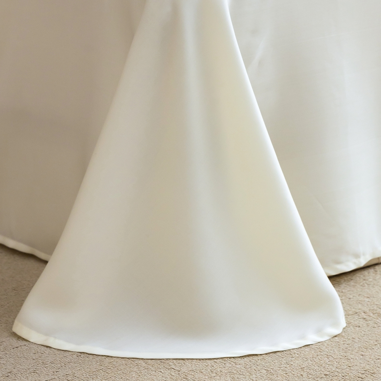 91家纺网 家纺一手货源 找家纺 玉宇阁家居 2026春夏60s兰精天丝拼色四件套 若草乳白