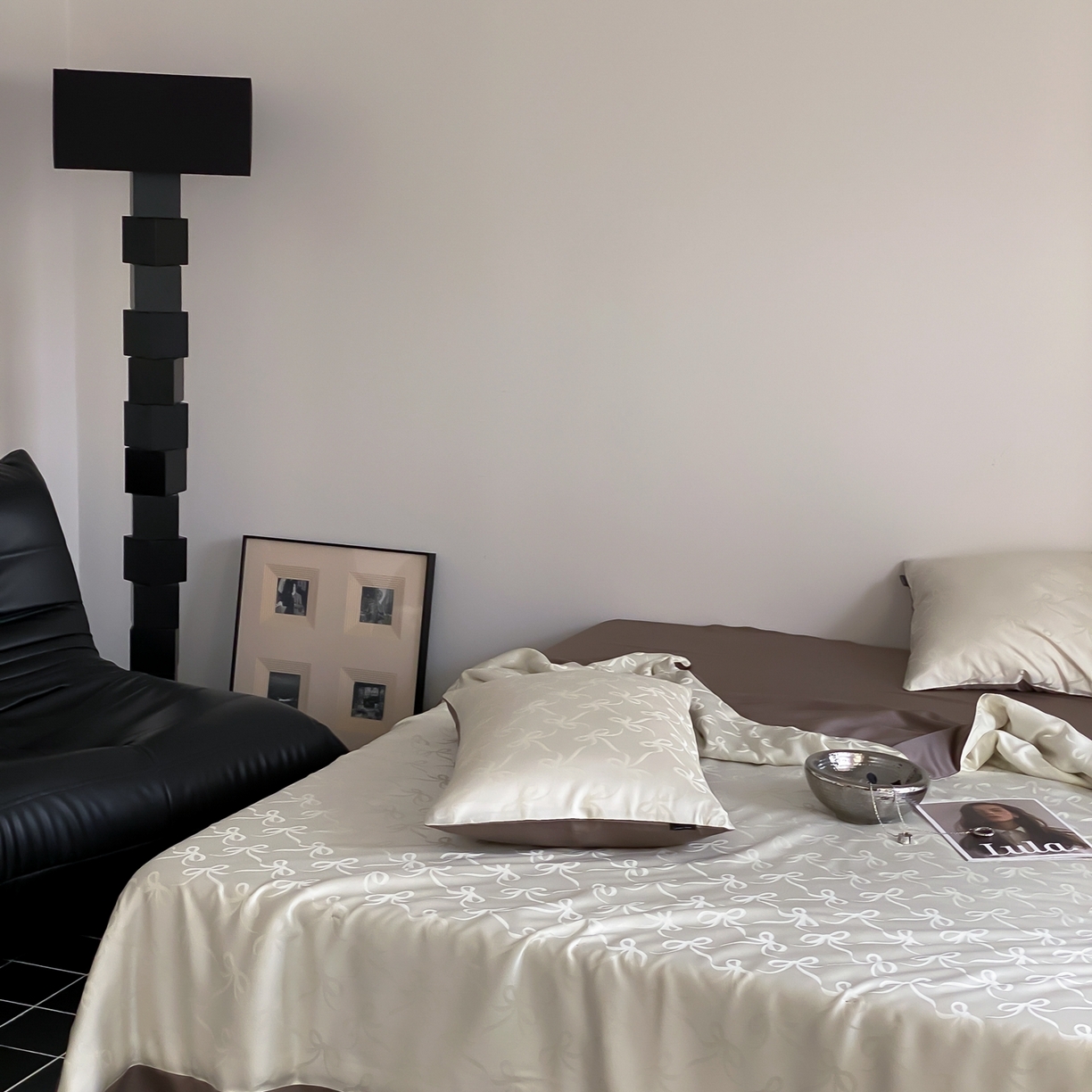 91家纺网 家纺一手货源 找家纺 玉宇阁家居 2026新款60s兰精天丝提花夏被夏凉被空调被四件套-半岛茶 半岛茶-松栗奶油