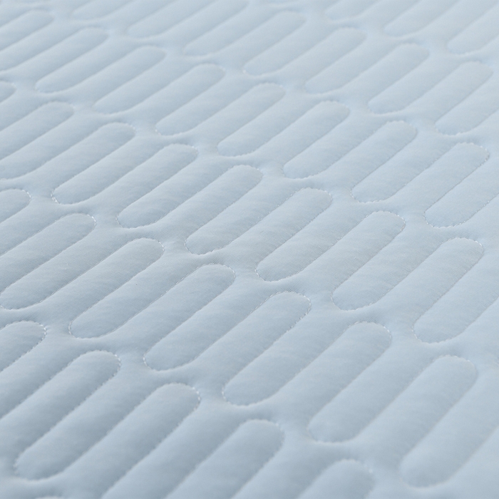 91家纺网 家纺一手货源 找家纺 妮恒美家纺 2026春夏新款凉感丝床盖夏被夏凉被空调被四件套 郁金香-奶白海蓝