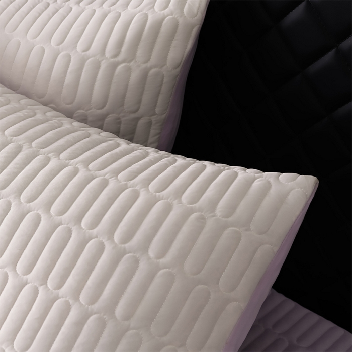 91家纺网 家纺一手货源 找家纺 妮恒美家纺 2026春夏新款凉感丝床盖夏被夏凉被空调被四件套 郁金香奶白紫