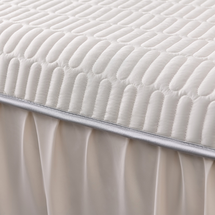 91家纺网 家纺一手货源 找家纺 妮恒美家纺 2026春夏新款凉感丝床盖夏被夏凉被空调被四件套 郁金香粉奶白