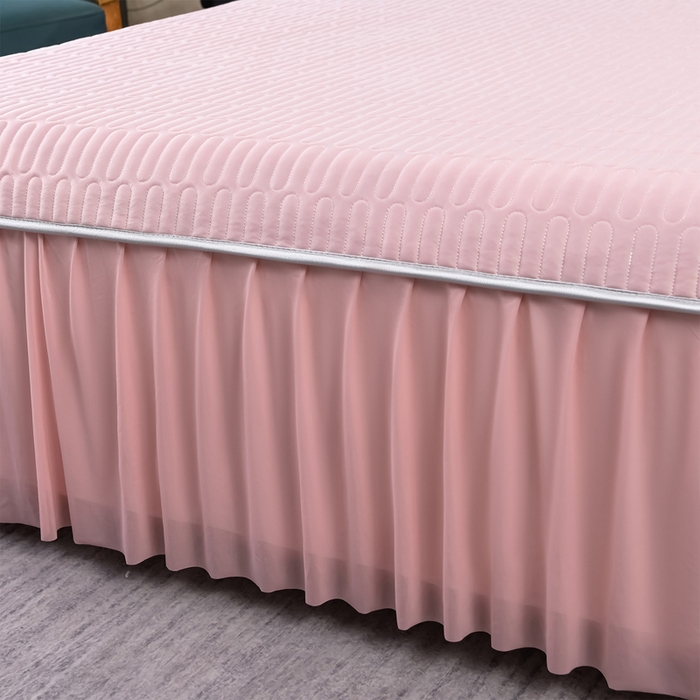 91家纺网 家纺一手货源 找家纺 妮恒美家纺 2026春夏新款凉感丝床盖夏被夏凉被空调被四件套 小南瓜奶白粉