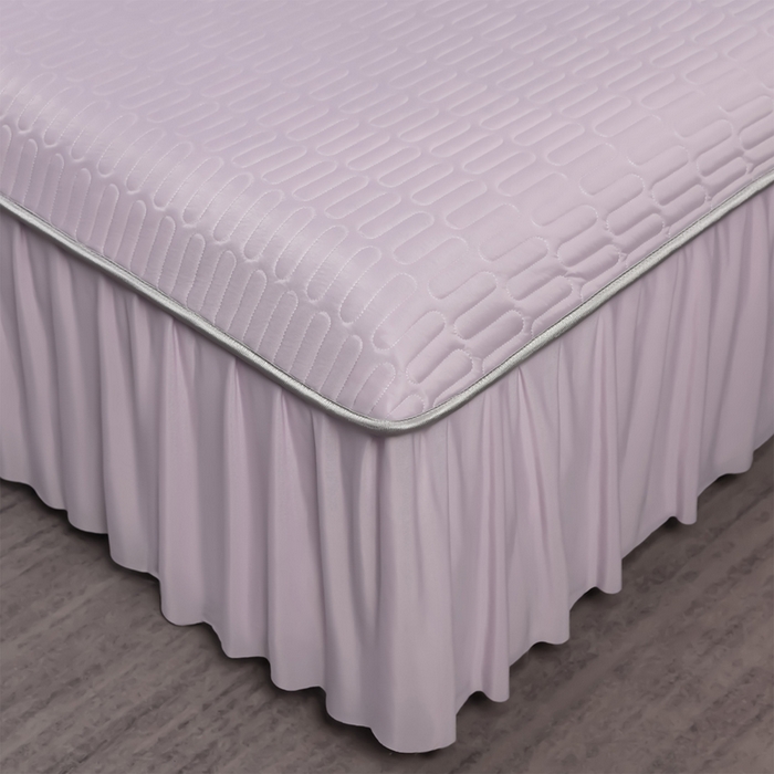 91家纺网 家纺一手货源 找家纺 妮恒美家纺 2026春夏新款凉感丝床盖夏被夏凉被空调被四件套 小南瓜-浅紫